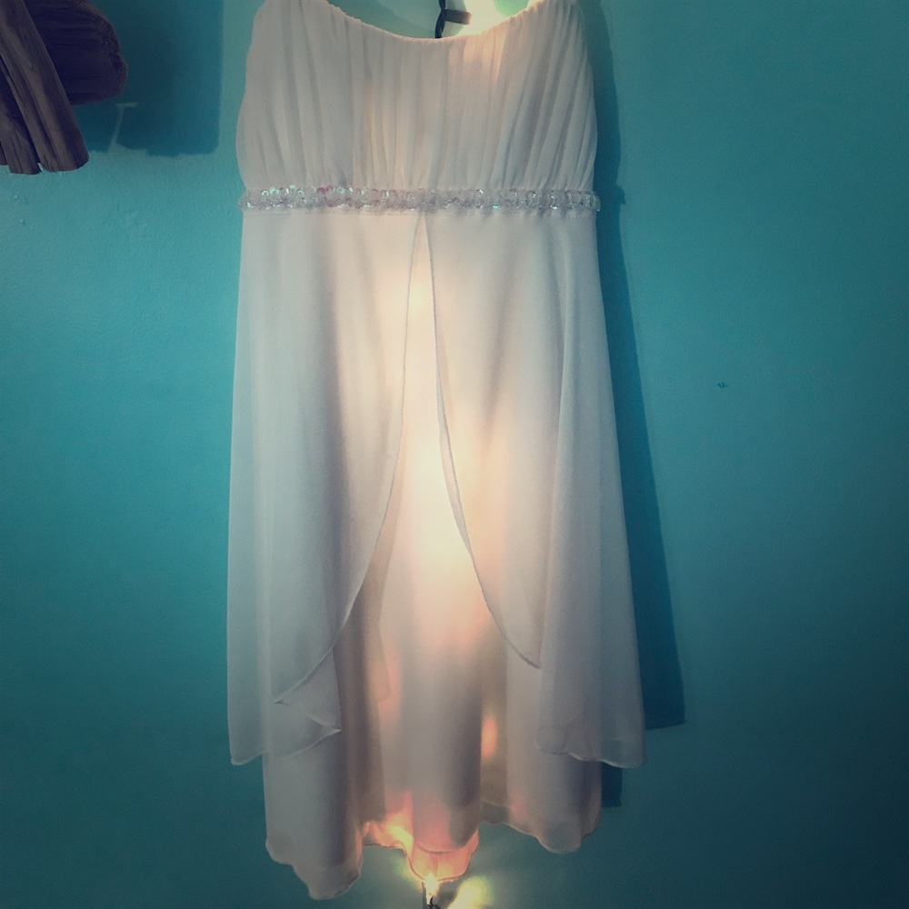 Formal White Dress. By City Triangles...